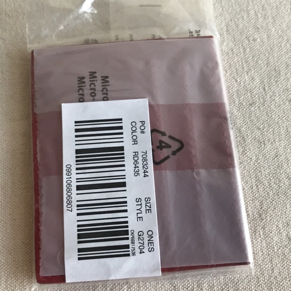 NWT Card Case Madewell red leather wallet Mini slim wallet Valentine gift idea - Picture 3 of 3